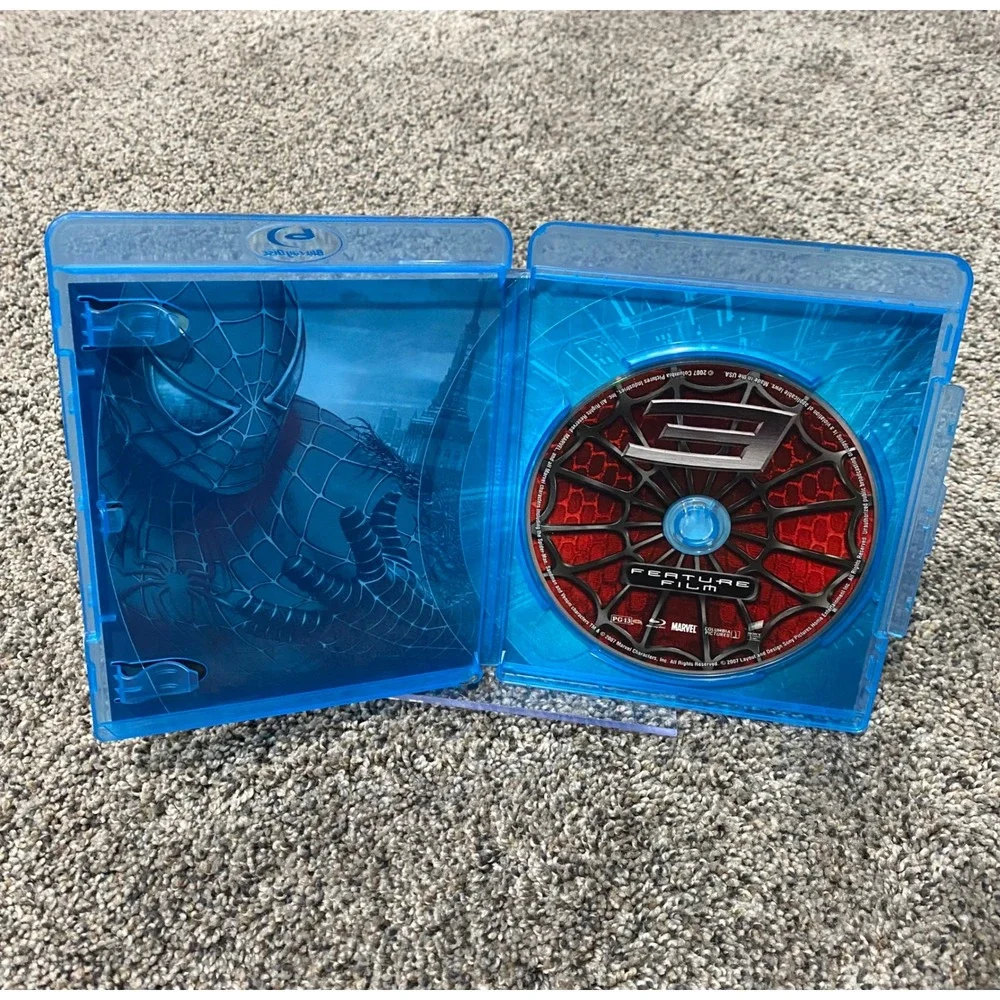 Sony Spider-Man 3 Blu-ray Movie Blue Good Marvel Superhero Action Sam Raimi
